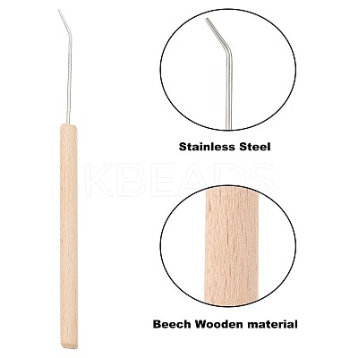 Wooden Knitting Tools Set TOOL-WH0018-22-1
