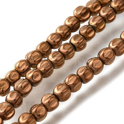 Electroplated Synthetic Non-magnetic Hematite Beads Strands G-C154-A01-01E-1