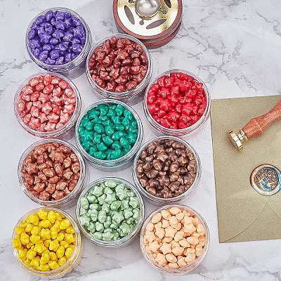 Sealing Wax Particles Kits for Retro Seal Stamp DIY-CP0003-54N-1