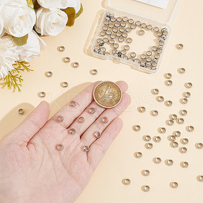 120Pcs 201 Stainless Steel Spacer Beads STAS-UN0053-86-1
