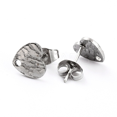 Non-Tarnish 304 Stainless Steel Stud Earring Findings EJEW-O104-05P-1