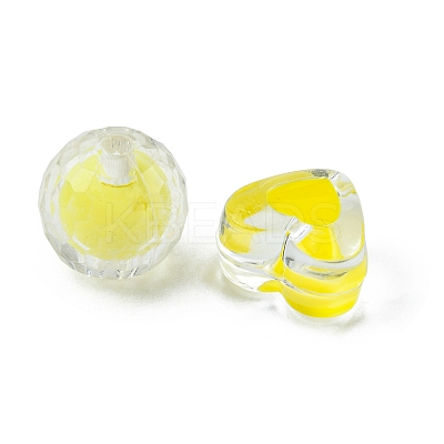 Opaque & Transparent Acrylic Beads MACR-YW0002-01H-1