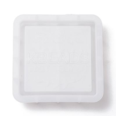 Square Mother's Day Word MOM DIY Tray Silicone Molds LS-DIY-G112-02C-1