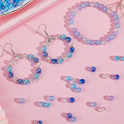 5 Colors Transparent Acrylic Beads MACR-PA0001-03A-01-1