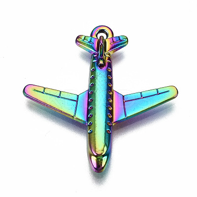 Rainbow Color Alloy Pendants PALLOY-S180-025-RS-1