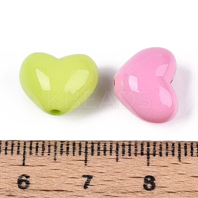 Baking Paint Opaque Acrylic Beads OACR-N142-02-1