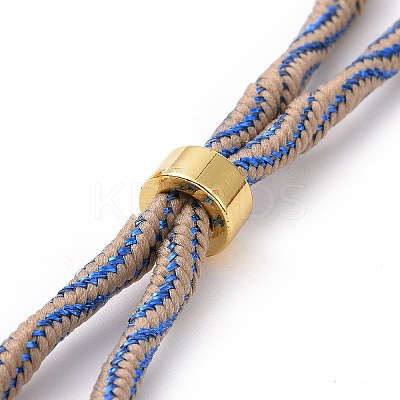 Nylon Cord Silder Bracelets MAK-C003-03G-20-1