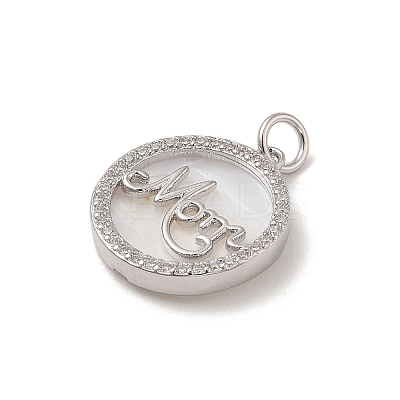Mother's Day Brass Micro Pave Cubic Zirconia Pendants KK-A207-06P-1