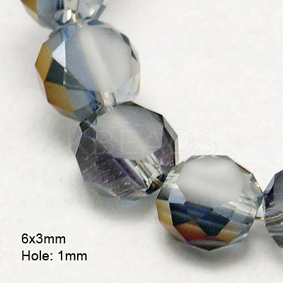 Electroplate Glass Beads EGLA-D028-05-1