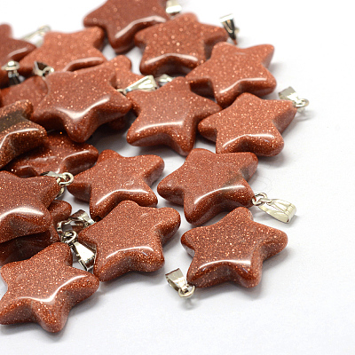 Star Natural & Synthetic Mixed Stone Pendants G-Q367-M-1