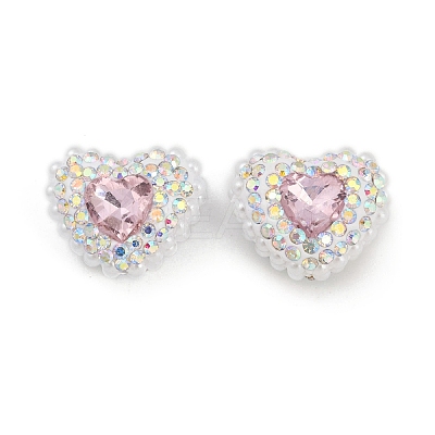 Polymer Clay Glass Rhinestone Beads CLAY-NH0001-13G-1