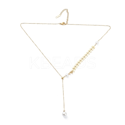 304 Stainless Steel Pendant Necklaces NJEW-K118-30G-1