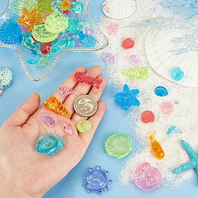 AHADEMAKER Resin Diving Gem Pool Toy AJEW-GA0001-99-1