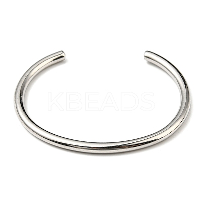 Non-Tarnish 304 Stainless Steel Simple Thin Cuff Bangles BJEW-P296-02P-1