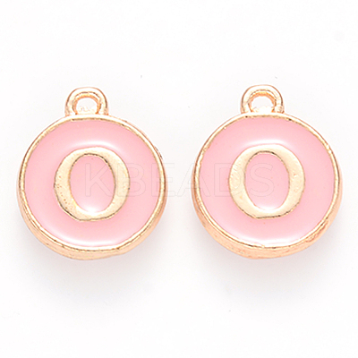 Golden Plated Alloy Enamel Charms LS-ENAM-S118-07O-1