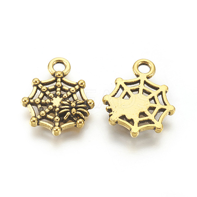 Halloween Jewelry Tibetan Style Alloy Pendants TIBEP-60606-AG-LF-1