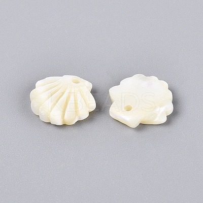 Natural Trochus Shell Carved Pendants SHEL-Q028-09-1