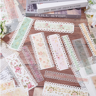 3 Sets 3 Colors Paper Hollow Lace Scrapbook Paper Pads Sets DIY-CP0008-93B-1
