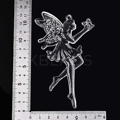 Transparent Plastic Big Pendants KY-T042-05-1