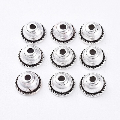 Tibetan Style Alloy Bead Caps K090A042-1