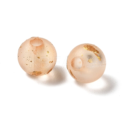 Frosted Transparent Acrylic Beads X1-OACR-F013-12E-1