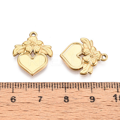 304 Stainless Steel Pendant Cabochon Settings STAS-T067-04G-1