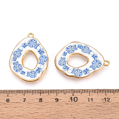 304 Stainless Steel Enamel Pendants STAS-OY002-90G-02-1