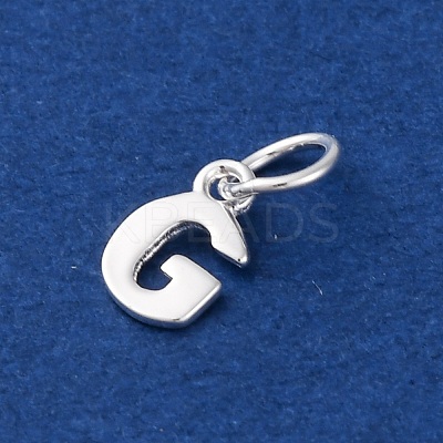 925 Sterling Silver Letter Charms LS-STER-C012-01S-G-1