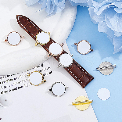 12 Bags 3 Colors Alloy Heat Transfer Watch Band Accessories FIND-DC0007-60C-1