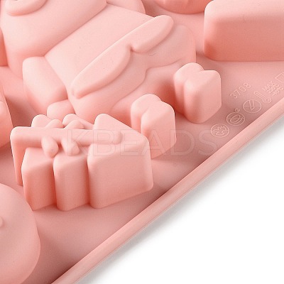 Christmas Cake DIY Food Grade Silicone Statue Mold DIY-K075-12-1