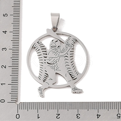 Non-Tarnish 201 Stainless Steel Pendants STAS-A094-05A-P-1