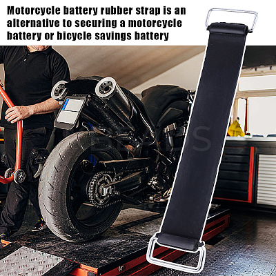 Rubber Motorcycle Battery Straps AJEW-WH20130-92-1