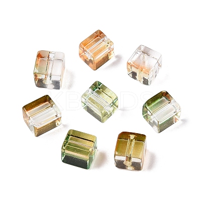 Baking Paint Transparent Glass Beads DGLA-N005-01A-01-1