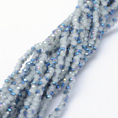 Electroplate Glass Beads Strands EGLA-J144-HP-C05-1