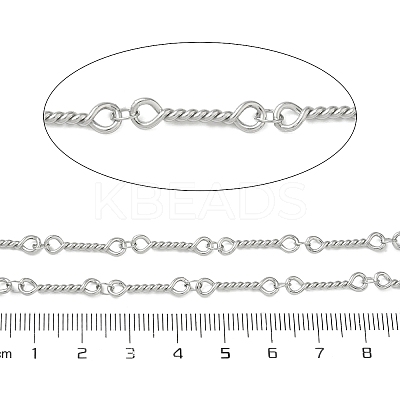 304 Stainless Steel Twist Bar Link Chains CHS-G050-05P-1