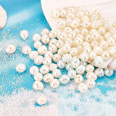1 Strand Grade A Natural Cultured Freshwater Pearl Beads Strands PEAR-NB0001-08-1