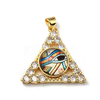Real 18K Gold Plated Brass Pendants KK-L209-007G-08-1