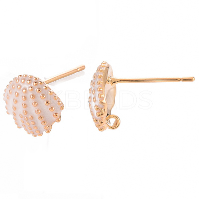 Brass Earring Findings KK-T062-221A-NF-1