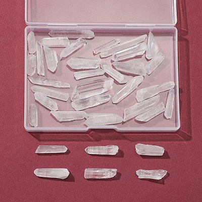 35Pcs Natural Quartz Crystal Beads G-FS0002-44-1