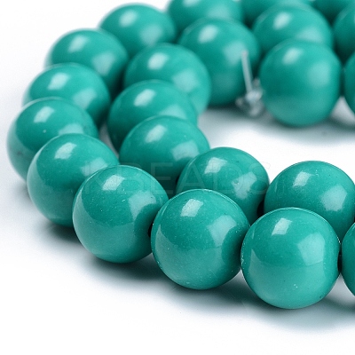 Dyed Natural Mashan Jade Beads Strands X-DJDA-E266-6mm-01-1