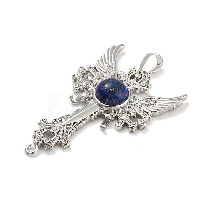 Natural Lapis Lazuli Big Pendants G-G009-01P-10-1