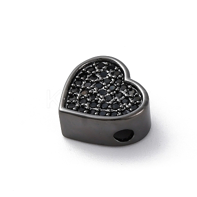 Brass Cubic Zirconia Beads KK-S510-41B-1