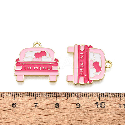Valentine's Day Alloy Enamel Pendants ENAM-T023-24B-1