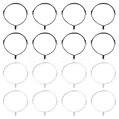 20Pcs 2 Colors Adjustable Nylon Cord Bracelet Making BJEW-TA00674-1