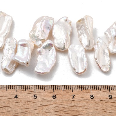 Natural Baroque Keshi Pearl Beads Strands PEAR-P064-02G-03C-1