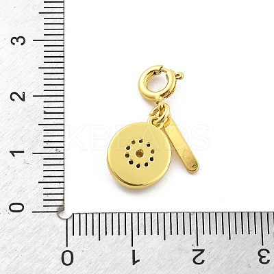 Brass Enamel Fruits Pendant Decoration LS-HJEW-P020-01D-G-1