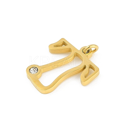 304 Stainless Steel Pendants STAS-R137-01G-T-1
