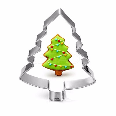 Tarnish Resistant 304 Stainless Steel Christmas Cookie Cutters DIY-E012-62-1