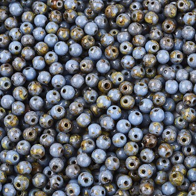 Picasso Baking Paint Glass Seed Beads SEED-N007-35F-1