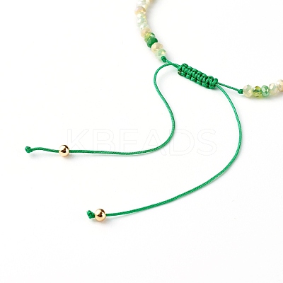Nylon Thread Braided Bead Bracelets BJEW-JB06449-01-1